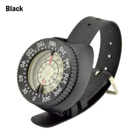 Waterproof Diving Compass; Wrist- Black
