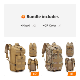 Men's 30L Compact Backpack - Khaki*2+CP Color