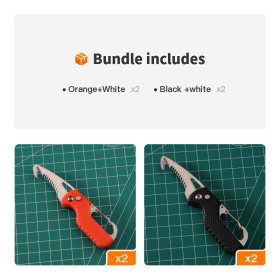 Multitool Keychain Knife-Orange+White, 2+Black