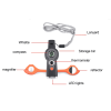 7 In 1 Survival Whistle; Multi-function Emergency Tool