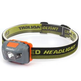 LED Lightweight Light; AAA Battery Headlamp - Gray