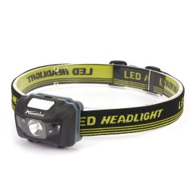 LED Lightweight Light; AAA Battery Headlamp- Black