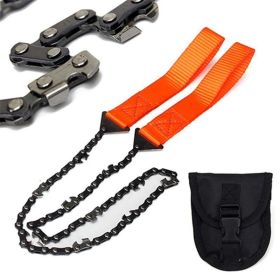 Survival Chain Saw; Pocket- Orange