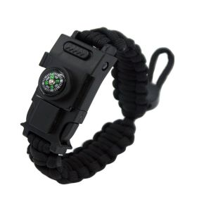 Umbrella Rope Knife Bracelet - Black