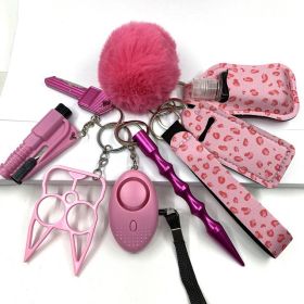 Survival Women Alarm Window Breaker Set Keychain - Style4