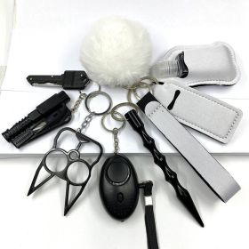 Survival Women Alarm Window Breaker Set Keychain - Style14