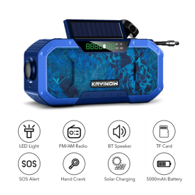 Solar Radio Hand Crank Emergency Power Bank - DF-5802