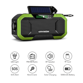 Solar Radio Hand Crank Emergency Power Bank- DF-580