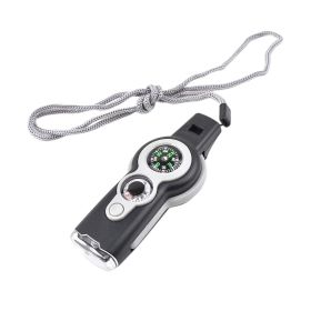 1pc 7 In 1 Safety Whistle- Grey
