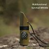 Multifunctional Compass; Whistle; Thermometer- Army Green