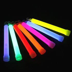 6in Fluorescent Stick With Hook And Red String; Mixed Color 2pcs