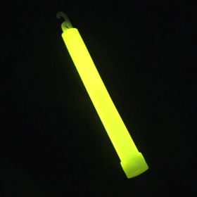 6in Fluorescent Stick With Hook And Red String -Yellow