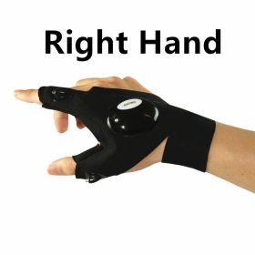 Fingerless Gloves LED Flashlight - Right Hand - One Size