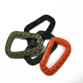 Plastic D-Ring Locking Carabiner (Pack of 10)