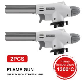 2 Pack Lighter Butane Burner- White
