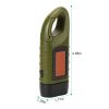 2 Packs Hand Crank Solar Powered Flashlight 3 LED- Green