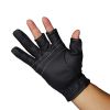 Three Fingers Cut Lure Anti-Slip Leather Gloves XL