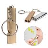 Aluminum Safety Whistle For  Survival - Silvery