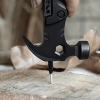 Stainless Steel Claw Hammer Multitool Tool With Nylon Sheath - Black