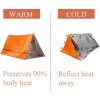 Waterproof Emergency Tube Tent - Orange
