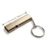 Aluminum Safety Whistle For  Survival - Silvery