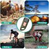 2 Packs Hand Crank Solar Powered Flashlight 3 LED- Green
