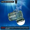 1pc Waterproof Windproof Lighter; Rechargeable - Black
