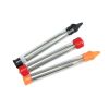 1pc Collapsible Stainless Steel Blow Fire Tool- Orange
