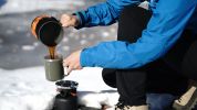 Backpacking Stove with 1.4 Liter Pot; Gas