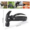 Stainless Steel Claw Hammer Multitool Tool With Nylon Sheath - Black