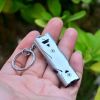 Stainless Whistle Double Tube- Grey