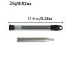 1pc Collapsible Stainless Steel Blow Fire Tool- Orange