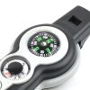 1pc 7 In 1 Safety Whistle- Grey