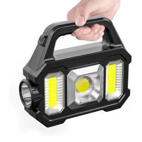 Portable Solar Powered Light (Type: Flashlights, Color: Black B)