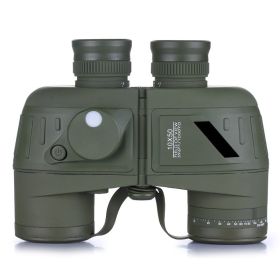 10X50 Binoculars with Rangefinder (Color: Compass Green)