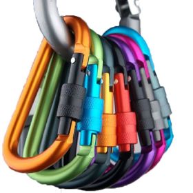 Aluminum D-Ring Carabiner (Color: color)